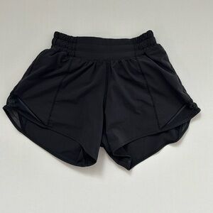 lululemon black Hotty Hot shorts